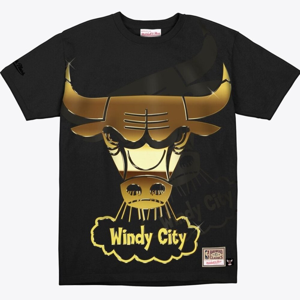 Mitchell & Ness Chicago Bulls Big Face Tee NWT 3XL